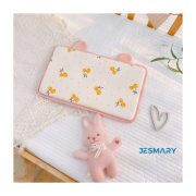 Gối cao su non vải muslin cho bé hình tai thú